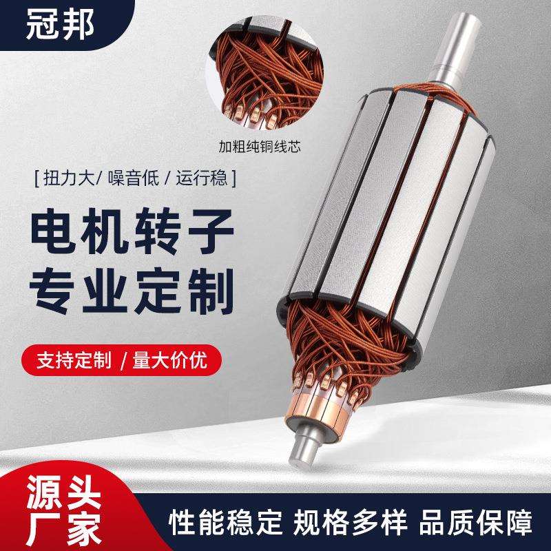 气泵电机转子配件微型直流减速12V24V全铜齿轮低速马达电机转子