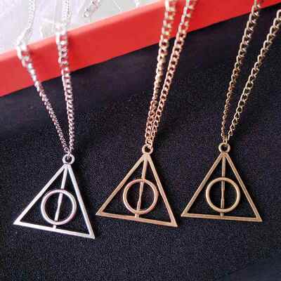 Triangle Necklace The Deathly Hallows Pendant Action Toy Fig