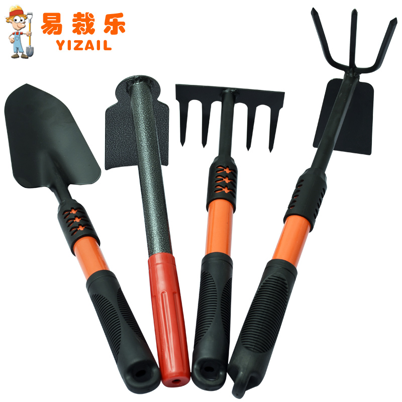 园艺工具胶套钢铲锄耙铲多用阳台种蔬菜种花种植箱工具花铲子