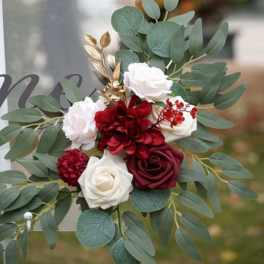 花成品楼梯装饰2024仿真新款餐桌感手工高级椅背花束diy婚庆,节庆用品/礼品,吊顶纱幔,淘宝优惠券,粉丝福利购,淘宝优惠卷