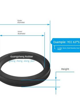 GP 气缸密封圈 SC 活塞气封 YCC 150 160 180*135 145 165*9.5