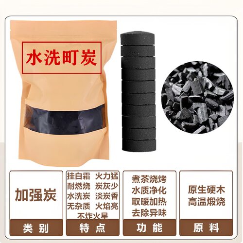 围炉煮茶的碳茶道无烟龙眼炭橄榄核桃木炭家用耐烧果炭炉火炭烧烤