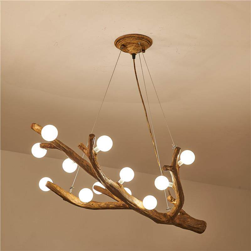 北欧客厅吊灯网红创意个性民宿茶室餐厅树枝灯日式服装店装饰灯具
