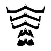 拉背把手坐姿划船对握高位下拉杆二头肌训练器械拉背背阔肌