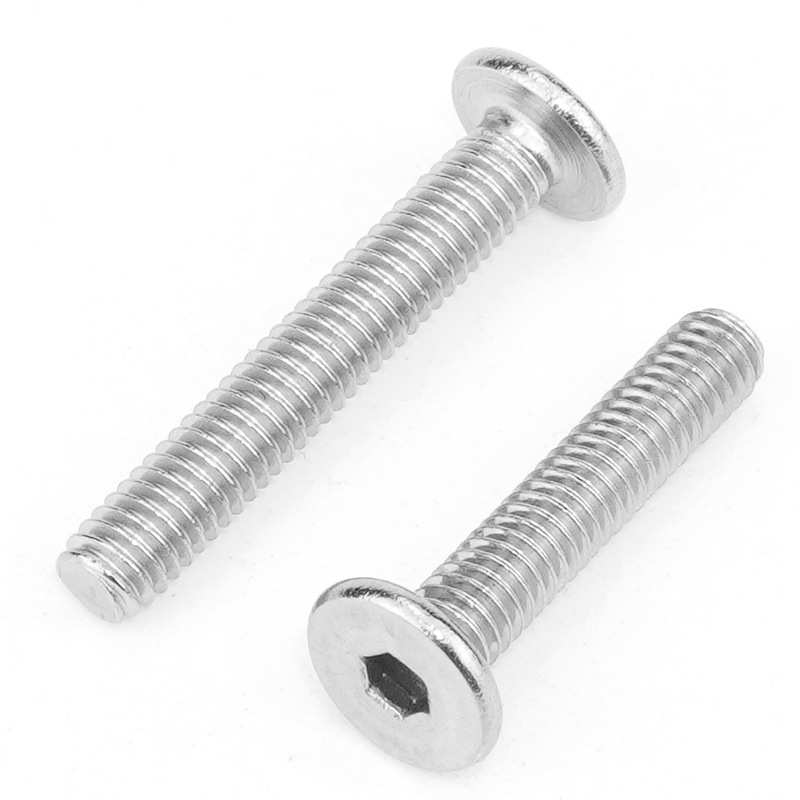 m2-扁平头cm螺丝钉平头超薄机械六角内304螺丝m12不锈钢