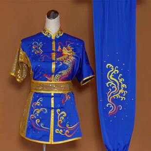 正品高端武术刺绣练拳服装比赛竞赛儿表演彩服套路成人女童武服新