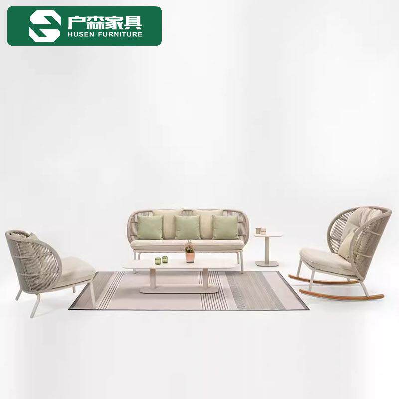 户外休闲椅阳台别墅家具室外藤编沙发庭院摇摇椅懒人客厅阳光房椅