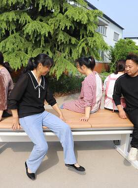 大有帅才前置手摇儿童学习桌全实木可升降小学生书桌写字桌办公桌