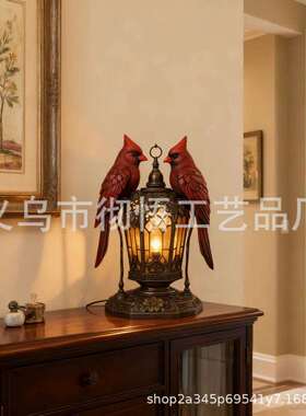 跨境Limited Edition--Cardinal Bird Lantern红雀鸟灯笼