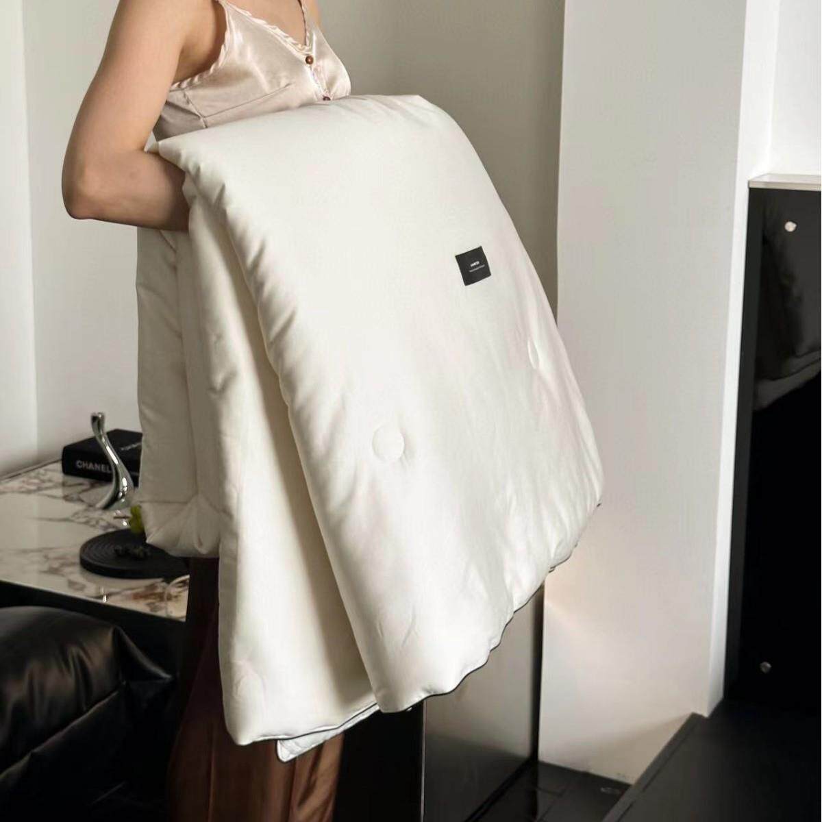现代简约100全棉51%羊绒蛋白纤维被春秋被冬被被子加厚冬季被芯