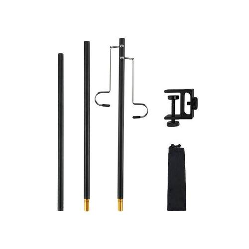 户外灯架铝合金露营灯具支架便携式地摊灯杆折叠野营灯杆置物灯架