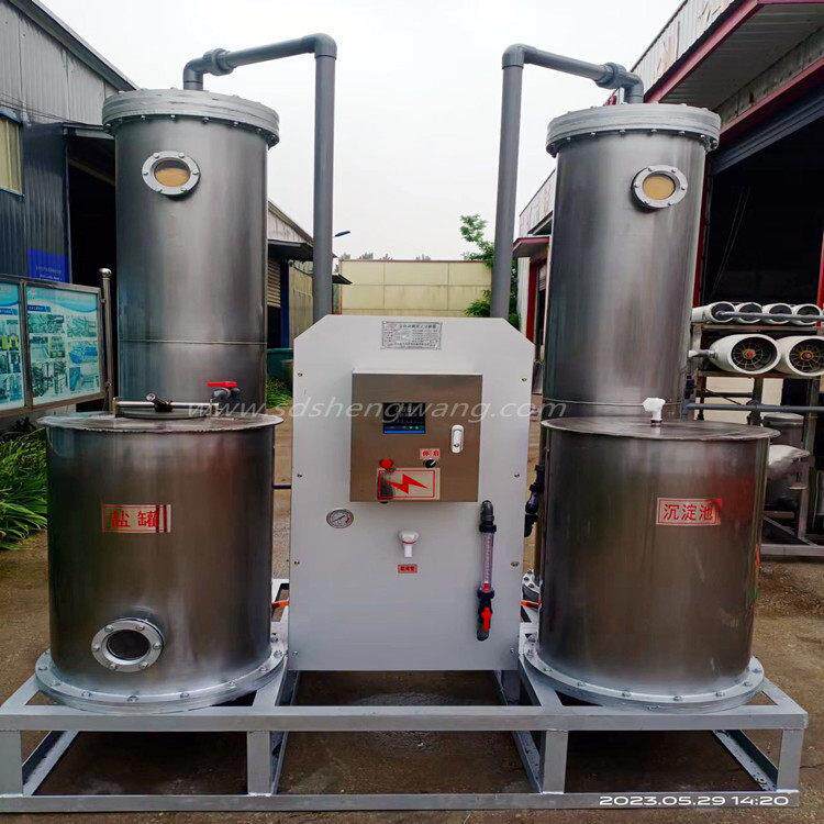 胜王水处理连续式全自动钠离子交换器软化水设备不锈钢柱