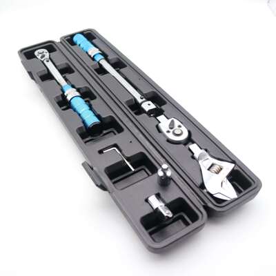 可换头方孔扭扳活手棘轮可调力式公斤扭矩扳FCI手汽筒修套动头