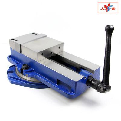 销售精密机用虎钳QM16200L8寸带底盘角固式机用虎钳量大质优