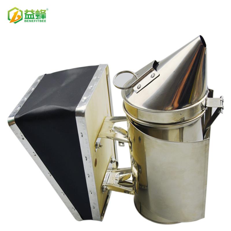 益蜂新品澳式尖头喷烟器 不锈钢201黑色气盒喷烟机熏蜜蜂驱蜂工具