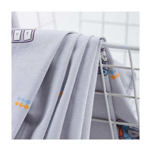 40S食毛凉感棉氨纶汗布印花 冰爽棉 婴童家居服内裤爬服莱卡面料