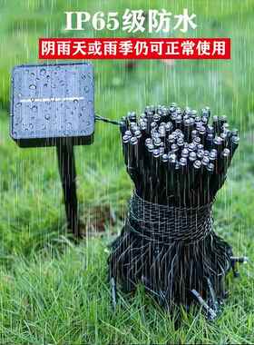 厂家直供100米太阳能led灯串 庭院花园户外照明装饰彩灯led灯IP65