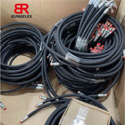 空弗KUNGFLEX 液压软管胶管总成 批量加工 纤维编织 钢丝缠绕管