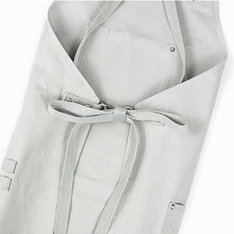 帆布围裙定制logo餐厅花艺师理发师咖啡店工作服围裙批发定做