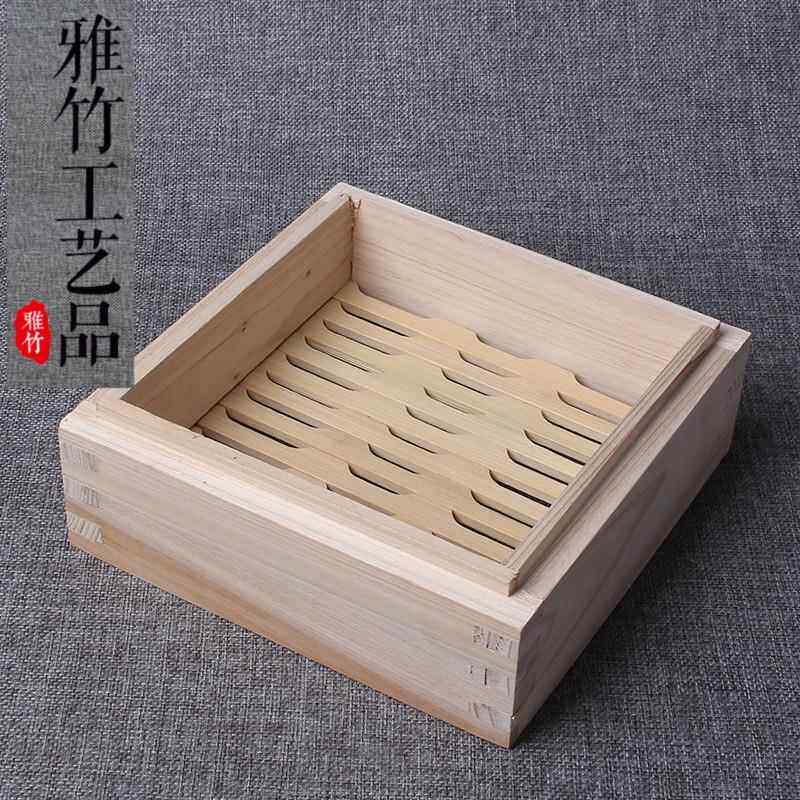 特制正方形四方竹笼平口方形竹蒸笼屉方形蒸笼餐具笼餐具笼架蒸架