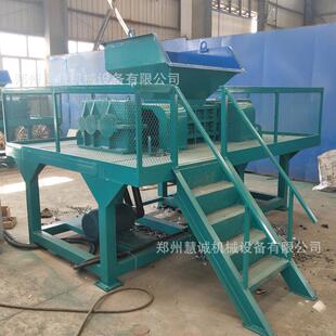 废小型双CJU轴钢撕碎机 800型橡胶轮机胎撕碎 物尸体塑料撕碎动机