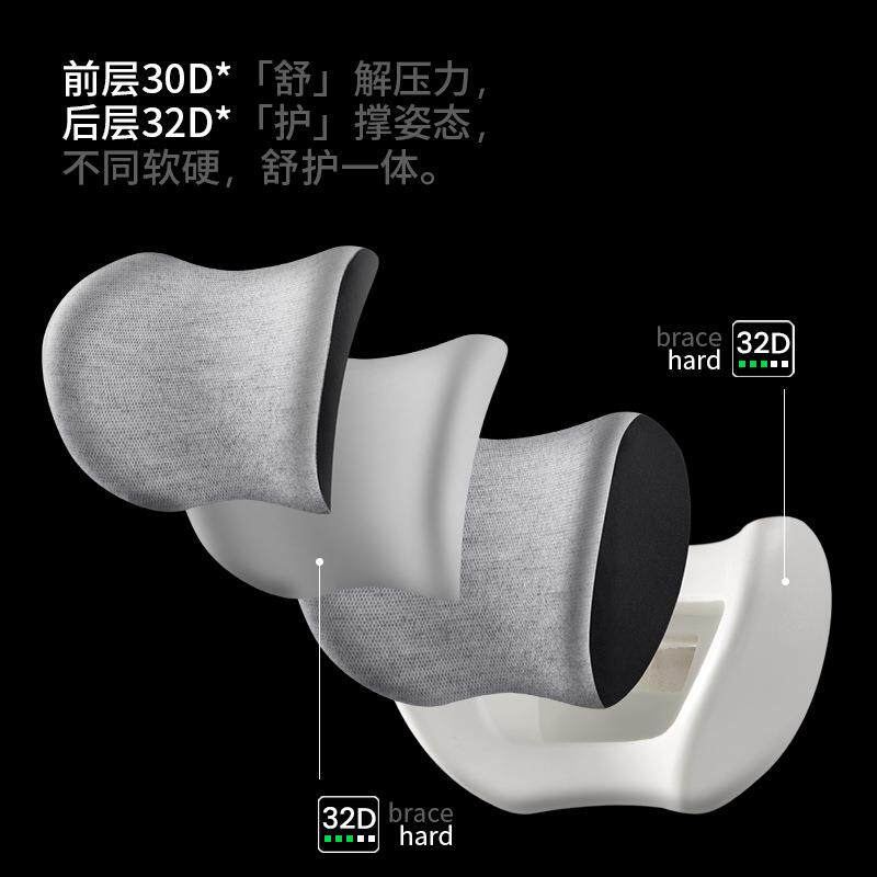 双层护腰座椅靠背垫腰托按摩腰垫记忆棉久坐神器车用靠枕加热腰靠