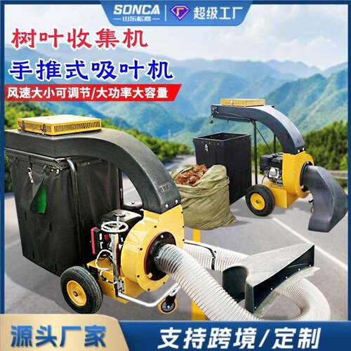 手推自走式吸叶机 市政环卫路面树叶收集器 大功率落叶清扫清理机