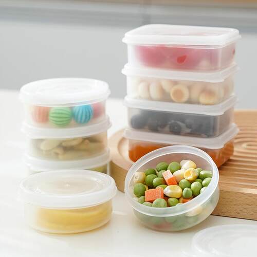 Portable Mini Sealed Fresh Box with Lid, Food-Grade Baby Foo