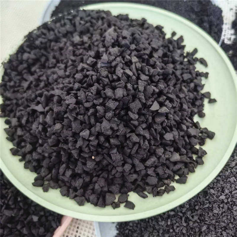 橡胶颗粒废旧轮胎颗粒草坪填充黑色颗粒跑道操场用橡胶颗粒