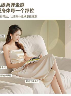 云布朵艺沙发客厅新款户型WCD现代约双人出简租房卧室直排小懒人