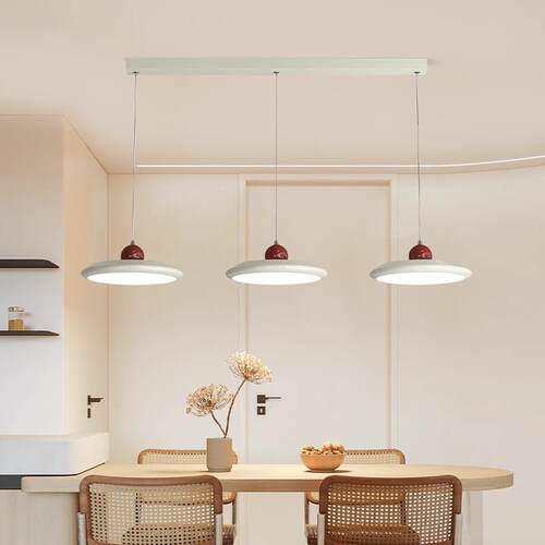 吊灯用餐厅灯202简6新款现代约奶油风主QJV灯店铺商创飞意碟餐桌