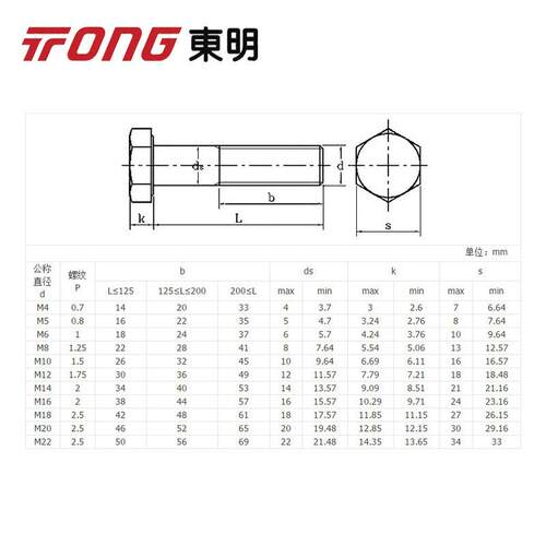 东明304不锈钢M42M45粗杆半牙螺纹外六角头螺丝DIN931