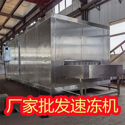 预制菜速冻机 墨鱼仔速冻流水线 网带式冷冻机 隧道速冻设备