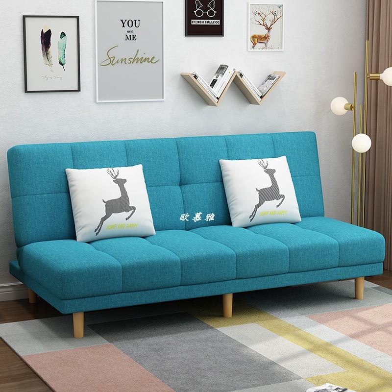 简约科技布折叠沙发床两用简约小型多101户功能经型济房出租懒人