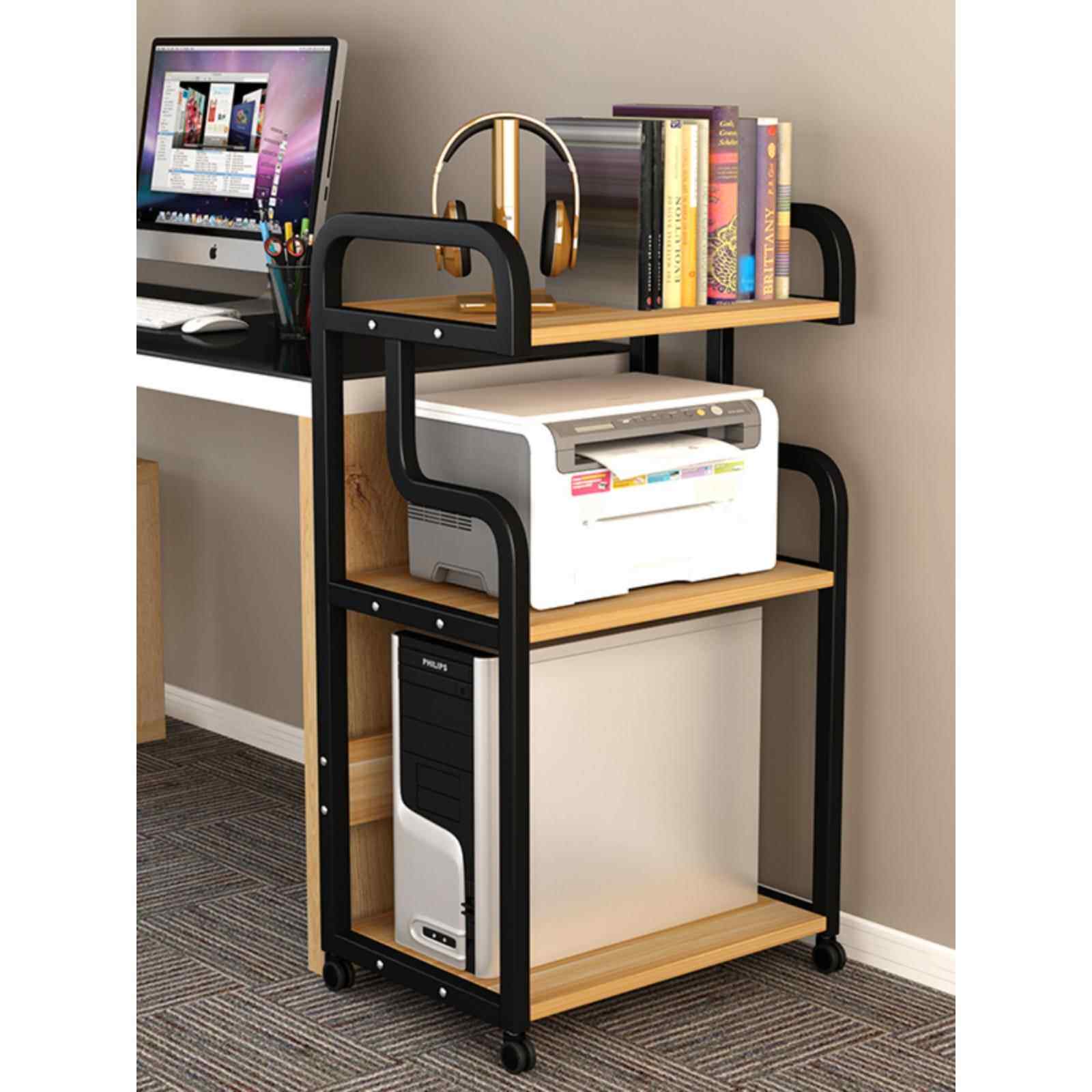 电脑主机托架移动主机架主机柜收纳主机箱机箱架架子打印机置物架