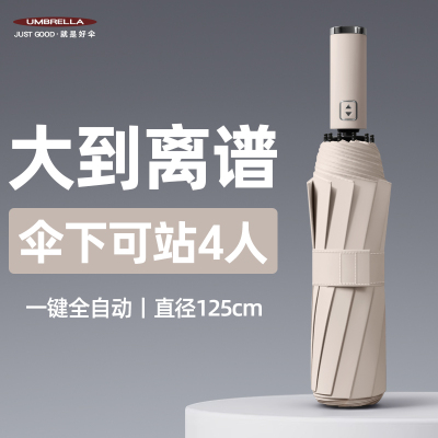 全自动特大号加大加厚加固雨伞女超强抗风暴雨专用男折叠晴雨两用