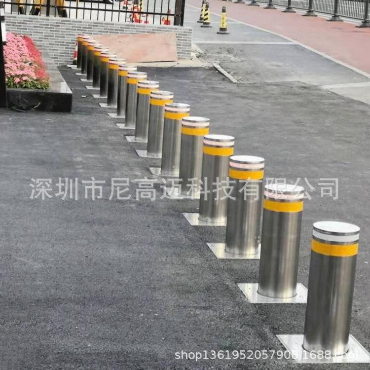 路障伸缩柱电动升降柱小区挡车液压升降柱监狱防恐伸降桩