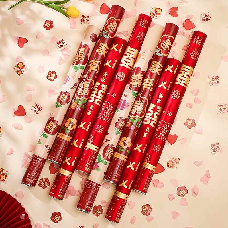 结婚礼炮礼花筒婚礼手持喷花筒手拧花炮花瓣婚庆喜事用品大全