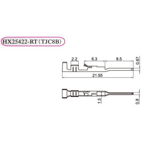 红星接插件 连绕端子 TJC8B-RT HX25422-RT 一盘8000只