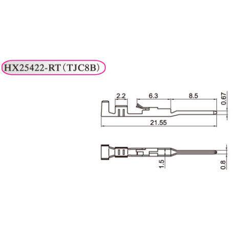 红星接插件 连绕端子 TJC8B-RT HX25422-RT 一盘8000只