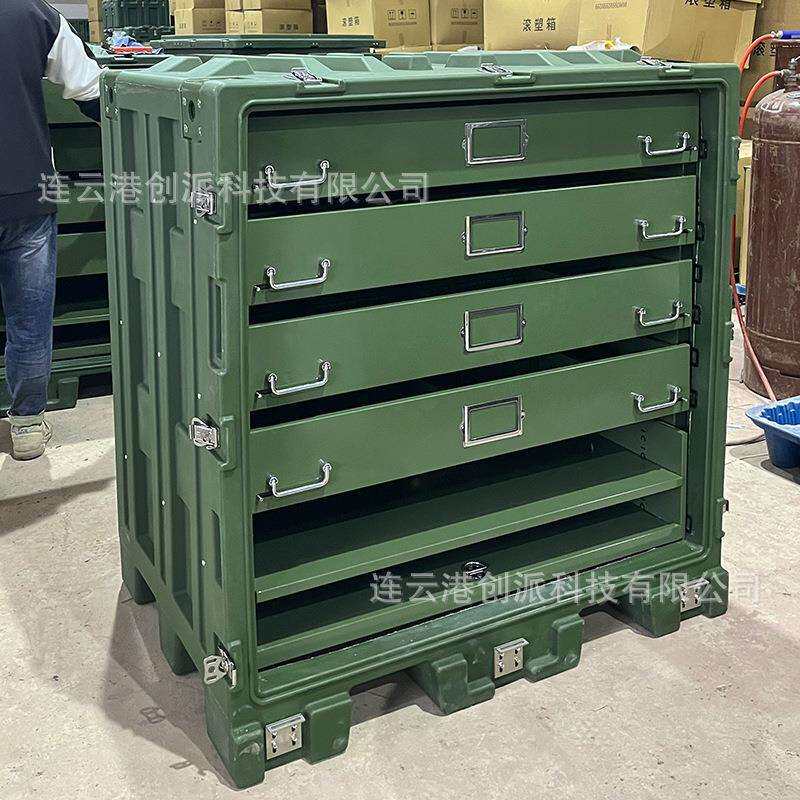 滚塑吨位集装箱工具维修箱可折叠可拆卸运输箱物品物资箱空投箱