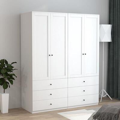 深YG-7-1600小户钢制衣柜家用收纳衣橱抽屉型柜组&合储物Z