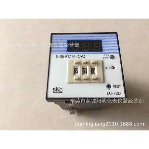 直销余姚BKC拨码式调节仪温控表温控仪LC-72D72*72