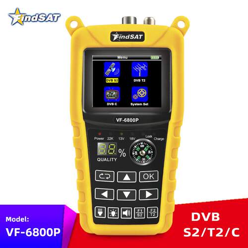 FindSAT VF-6800P 高清寻星仪 调星仪 DVB-S2 T2 C