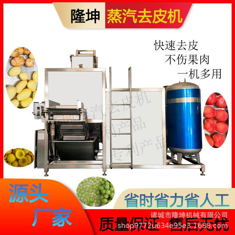 全自动红薯削皮机 多功能土豆西红柿脱皮机 不锈钢果蔬加工去皮机