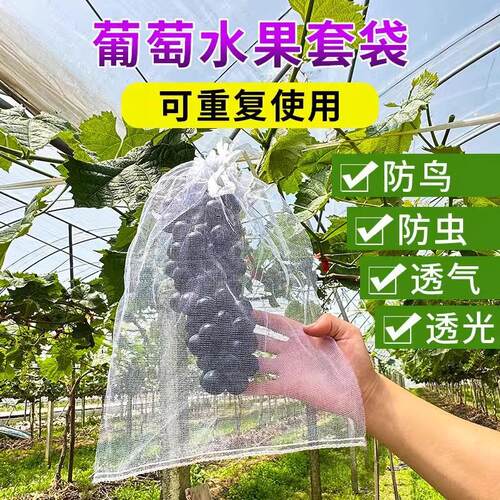 Fruit tree pest control net bags, bird-proof mesh bags, grap