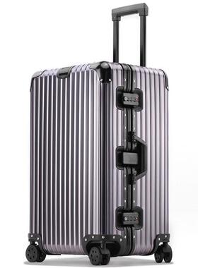 正品IHNE全铝镁S合金行李箱男30寸拉箱万向轮女32I超大容量杆旅行