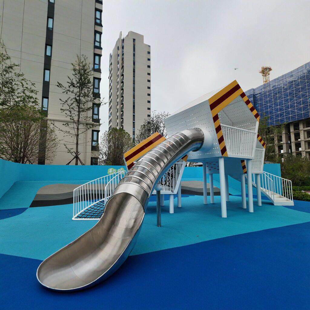 商场定制大型不锈钢滑梯幼儿园小区公园室外游乐设备儿童户外玩具