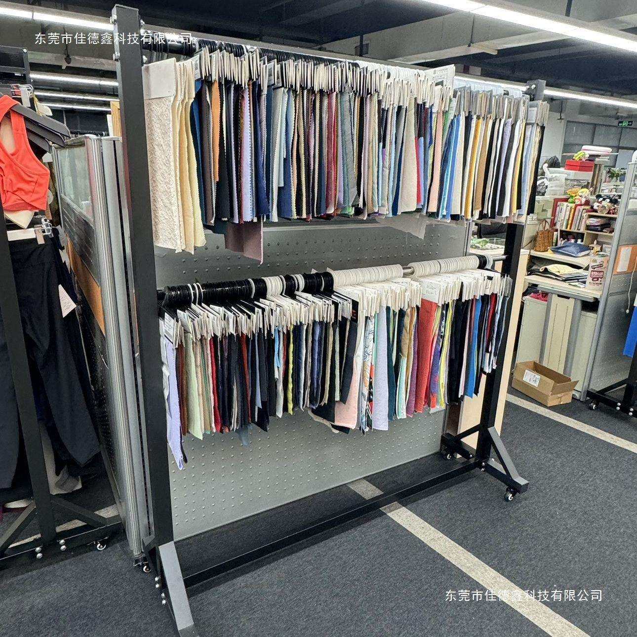 移动面料色卡吊卡展示架布料架纺织面料样布卷布展架布匹架子货架