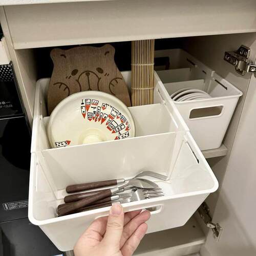 整体橱柜碗碟餐具收纳盒碗盘筷勺砧板置物架多功能厨房锅盖分格整